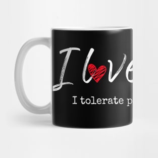 I love cats! I tolerate people. Mug